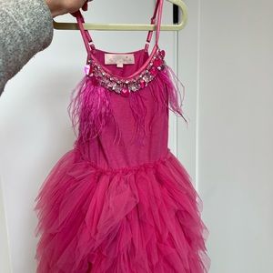 Tutu du Monde hot pink dress. Used. Swan Queen style. Size 4-5